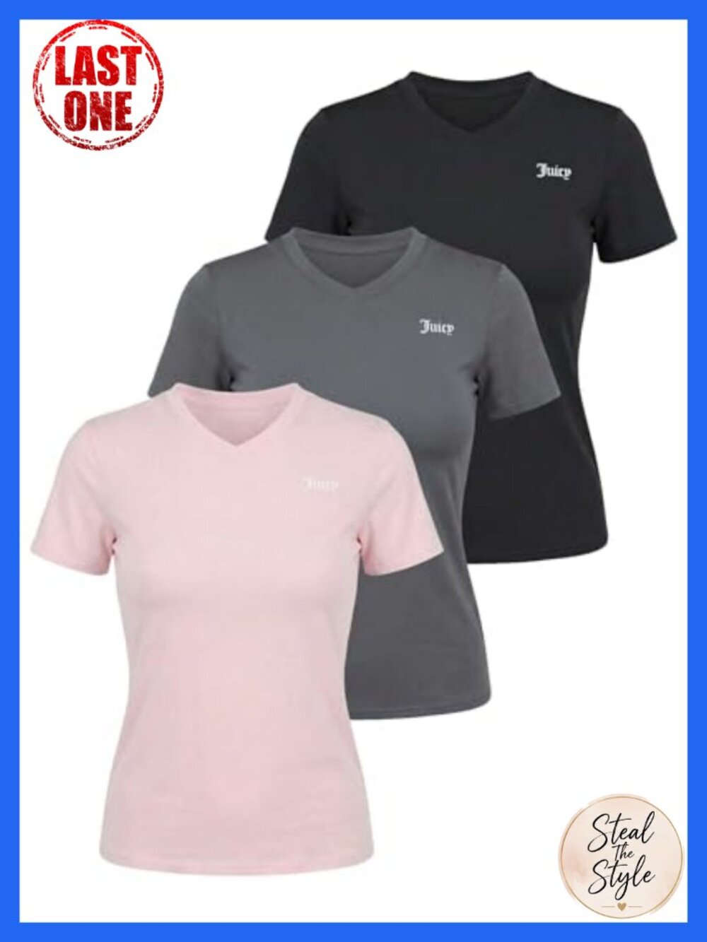 V-Neck Moisture Wicking Performance Athletic T-Shirt Short Sleeve